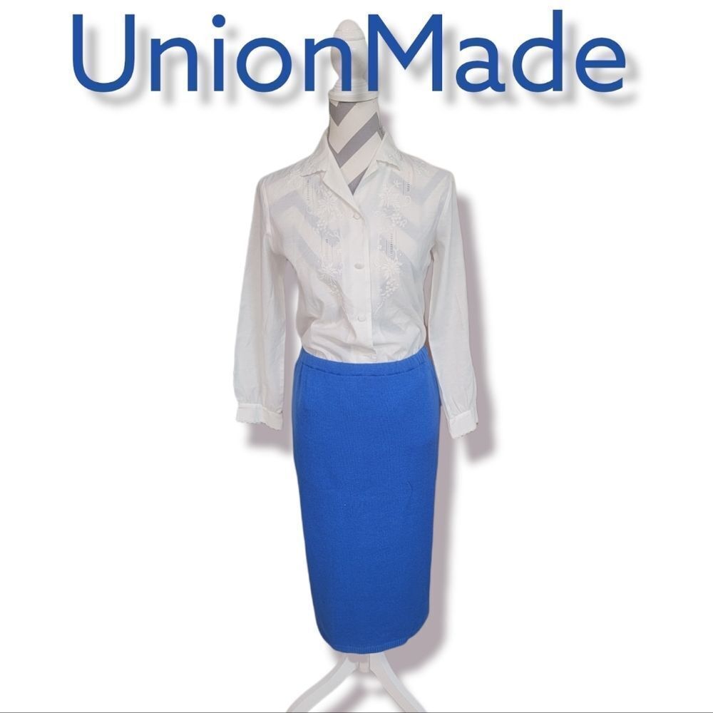 Union Made Vintage Late 70s Midi‎ Career Skirt Size 8